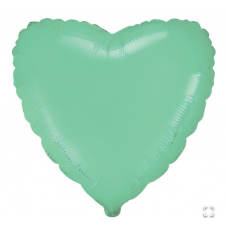 Ф Б/РИС 18" СЕРДЦЕ Пастель Mint